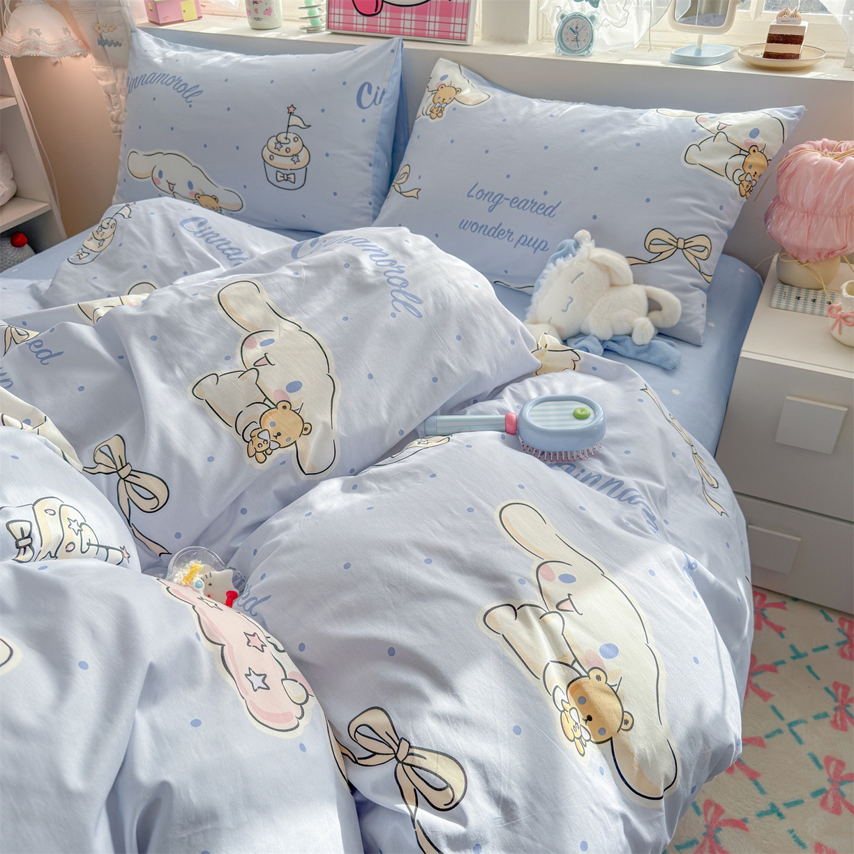 91家纺网 家纺一手货源 找家纺 名兮家居 2026新款全棉13372正版授权经典奥特曼四件套【含防伪标】 点点玉桂狗