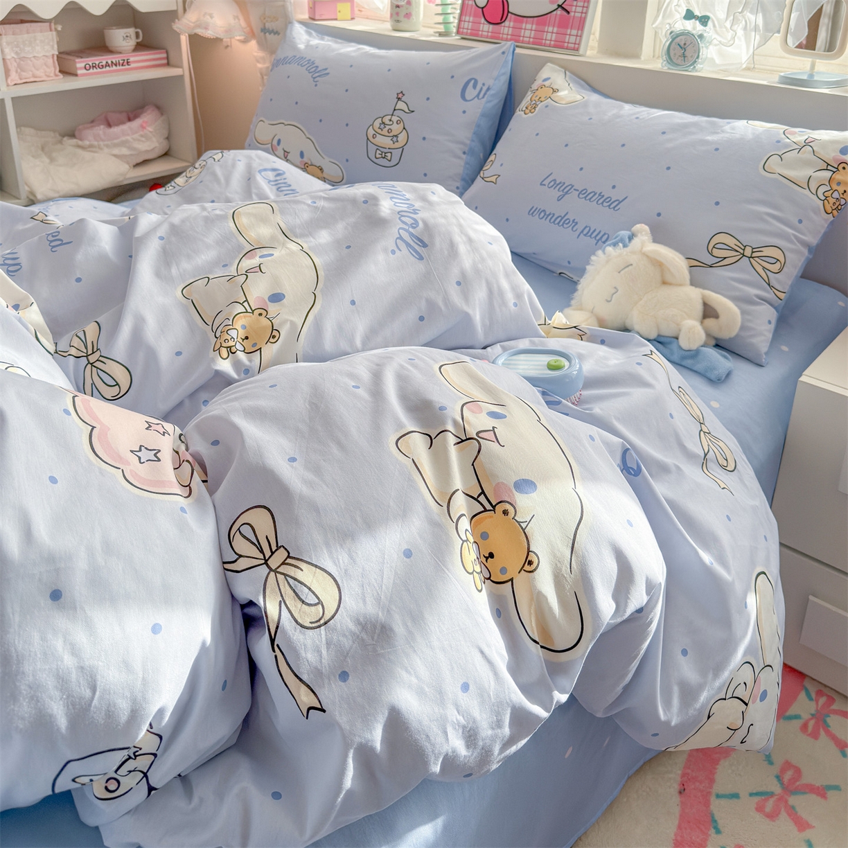 91家纺网 家纺一手货源 找家纺 名兮家居 2026新款全棉13372正版授权经典奥特曼四件套【含防伪标】 点点玉桂狗