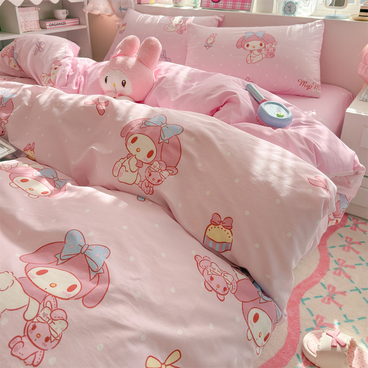 91家纺网 家纺一手货源 找家纺 名兮家居 2026新款全棉13372正版授权经典奥特曼四件套【含防伪标】 魔法美乐蒂