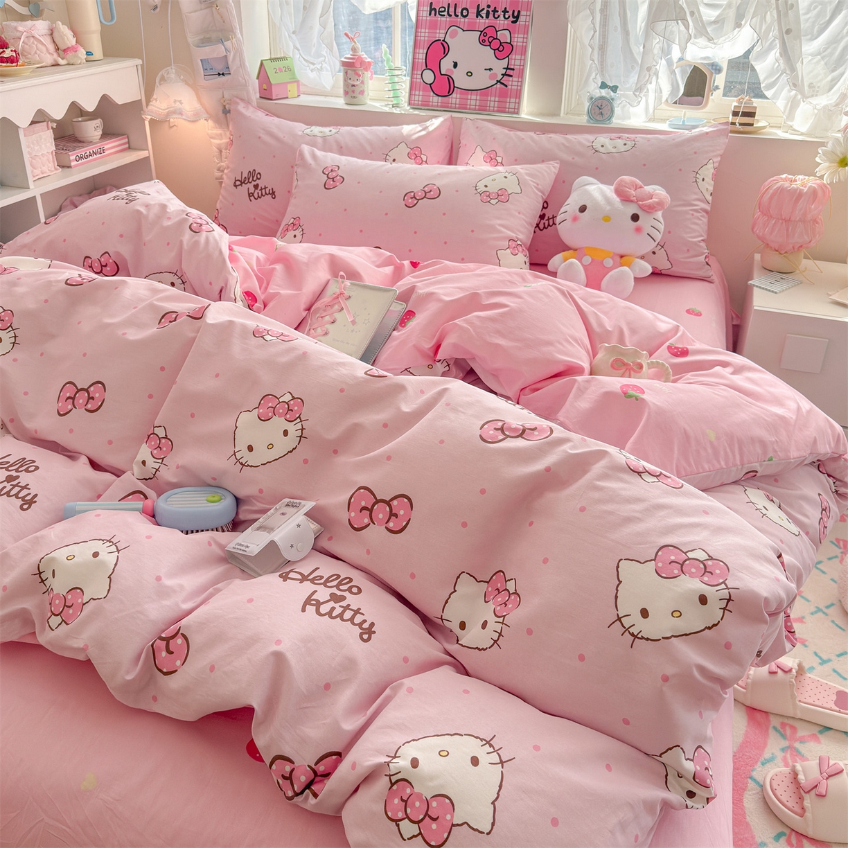 91家纺网 家纺一手货源 找家纺 名兮家居 2026新款全棉13372正版授权经典奥特曼四件套【含防伪标】 呆萌kt