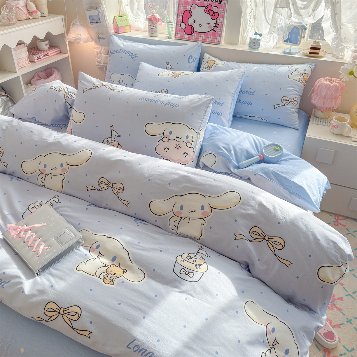 91家纺网 家纺一手货源 找家纺 名兮家居 2026新款全棉13372正版授权经典奥特曼四件套【含防伪标】 点点玉桂狗