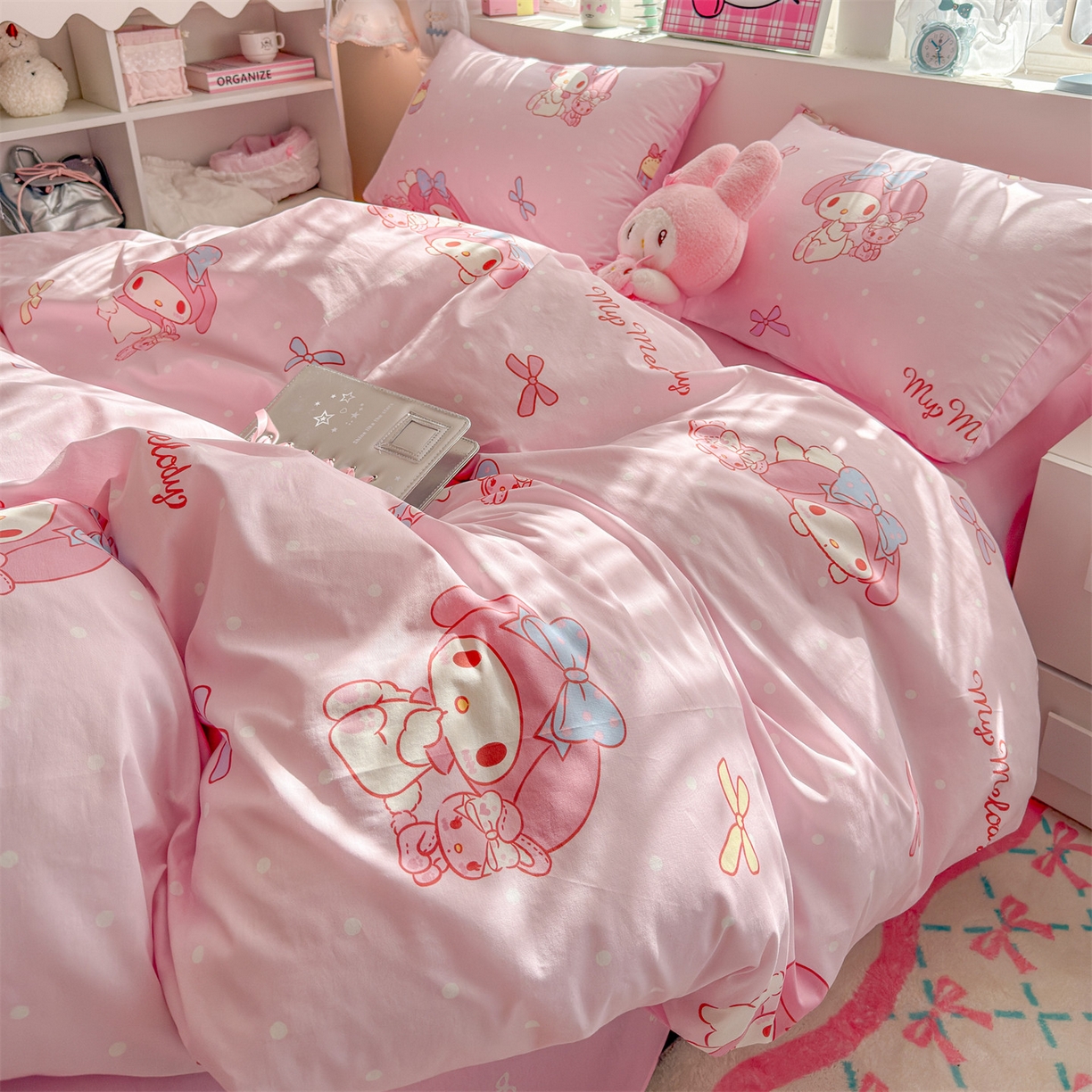 91家纺网 家纺一手货源 找家纺 名兮家居 2026新款全棉13372正版授权经典奥特曼四件套【含防伪标】 魔法美乐蒂