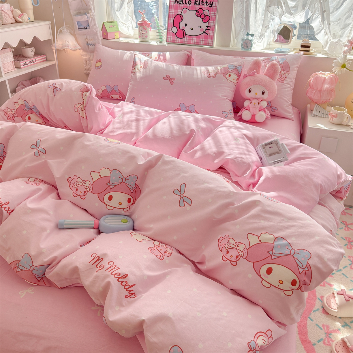 91家纺网 家纺一手货源 找家纺 名兮家居 2026新款全棉13372正版授权经典奥特曼四件套【含防伪标】 魔法美乐蒂