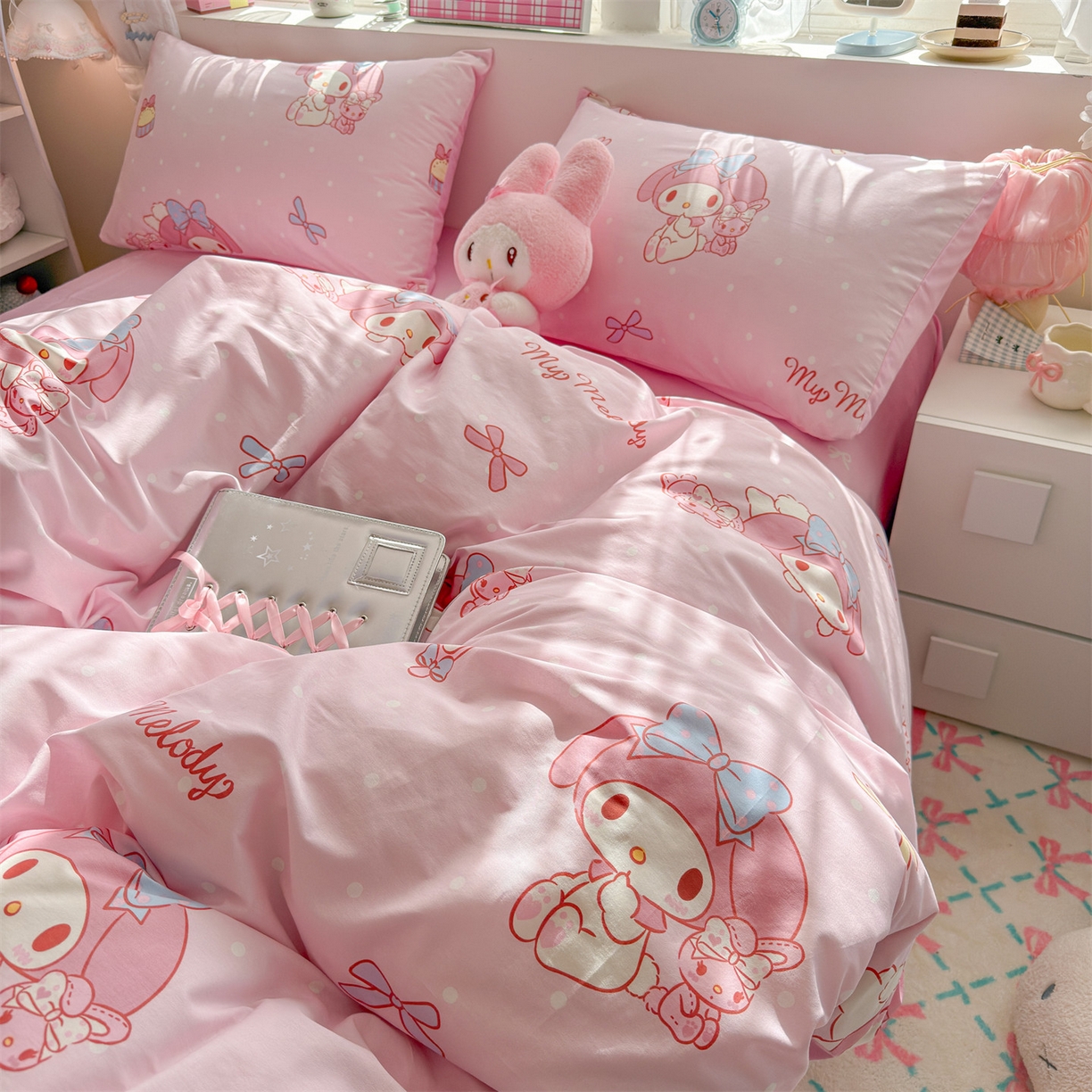 91家纺网 家纺一手货源 找家纺 名兮家居 2026新款全棉13372正版授权经典奥特曼四件套【含防伪标】 魔法美乐蒂