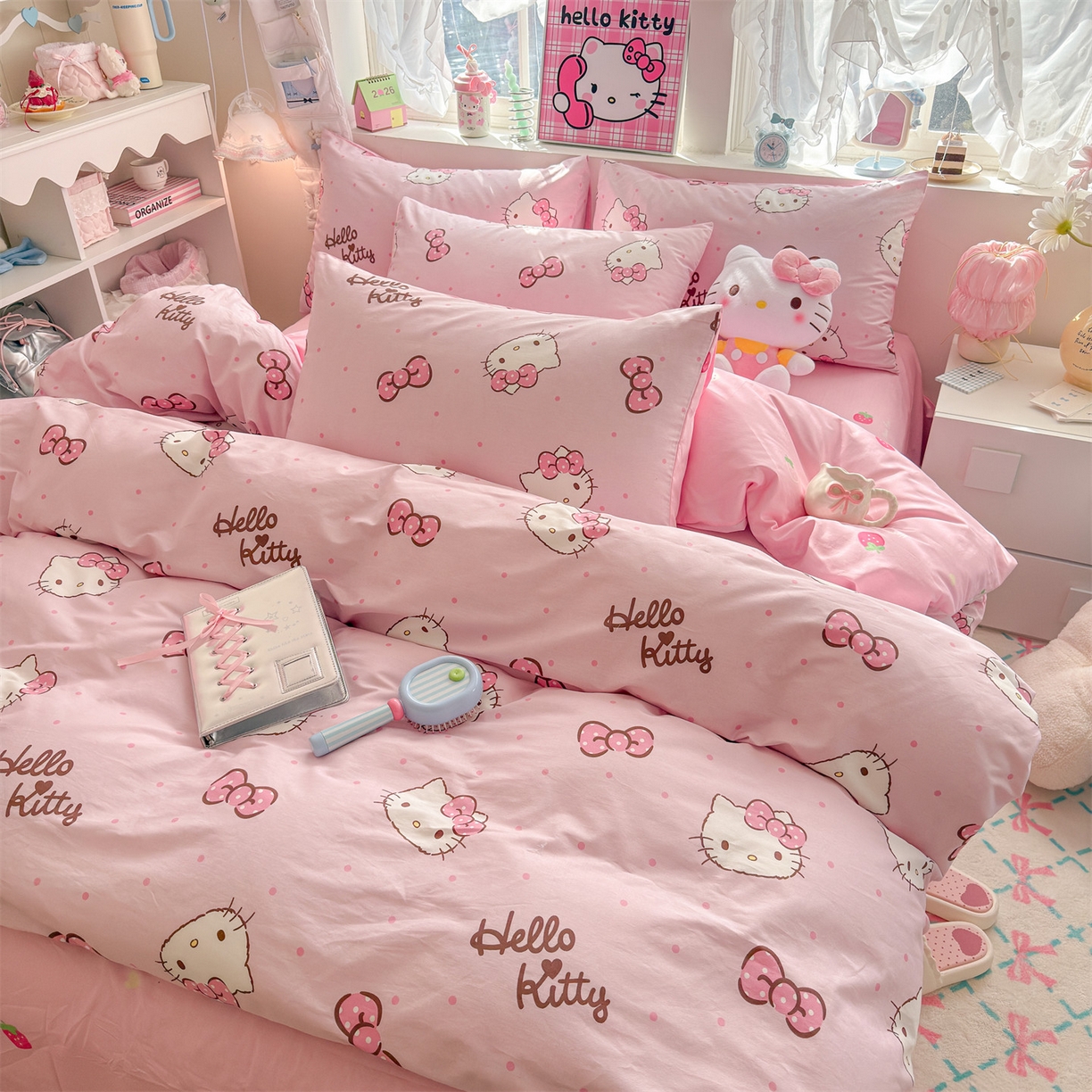 91家纺网 家纺一手货源 找家纺 名兮家居 2026新款全棉13372正版授权经典奥特曼四件套【含防伪标】 呆萌kt