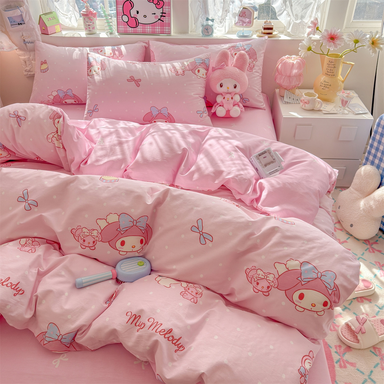 91家纺网 家纺一手货源 找家纺 名兮家居 2026新款全棉13372正版授权经典奥特曼四件套【含防伪标】 魔法美乐蒂