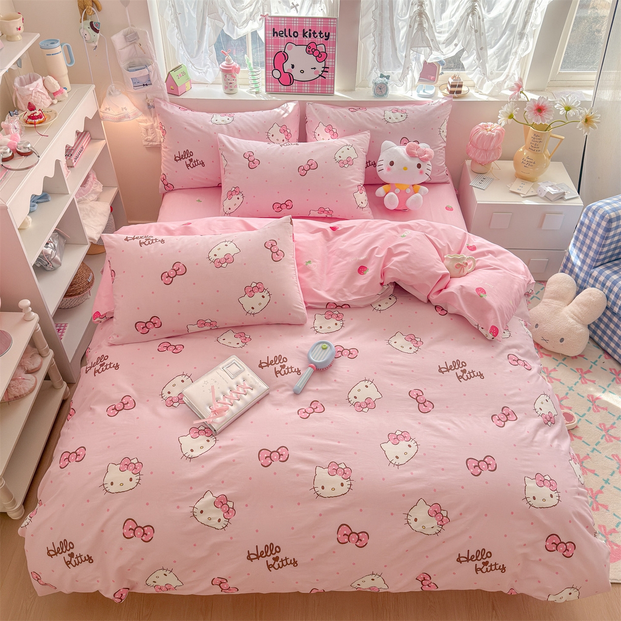 91家纺网 家纺一手货源 找家纺 名兮家居 2026新款全棉13372正版授权经典奥特曼四件套【含防伪标】 呆萌kt