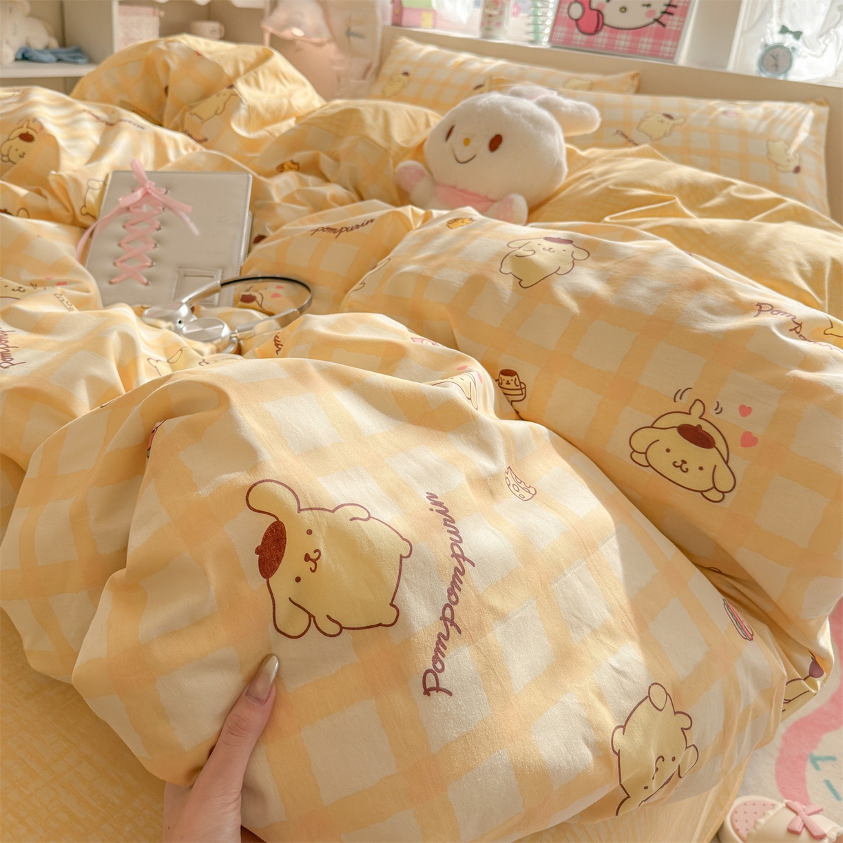 91家纺网 家纺一手货源 找家纺 名兮家居 2026新款全棉13372正版授权经典奥特曼四件套【含防伪标】 可可布丁狗