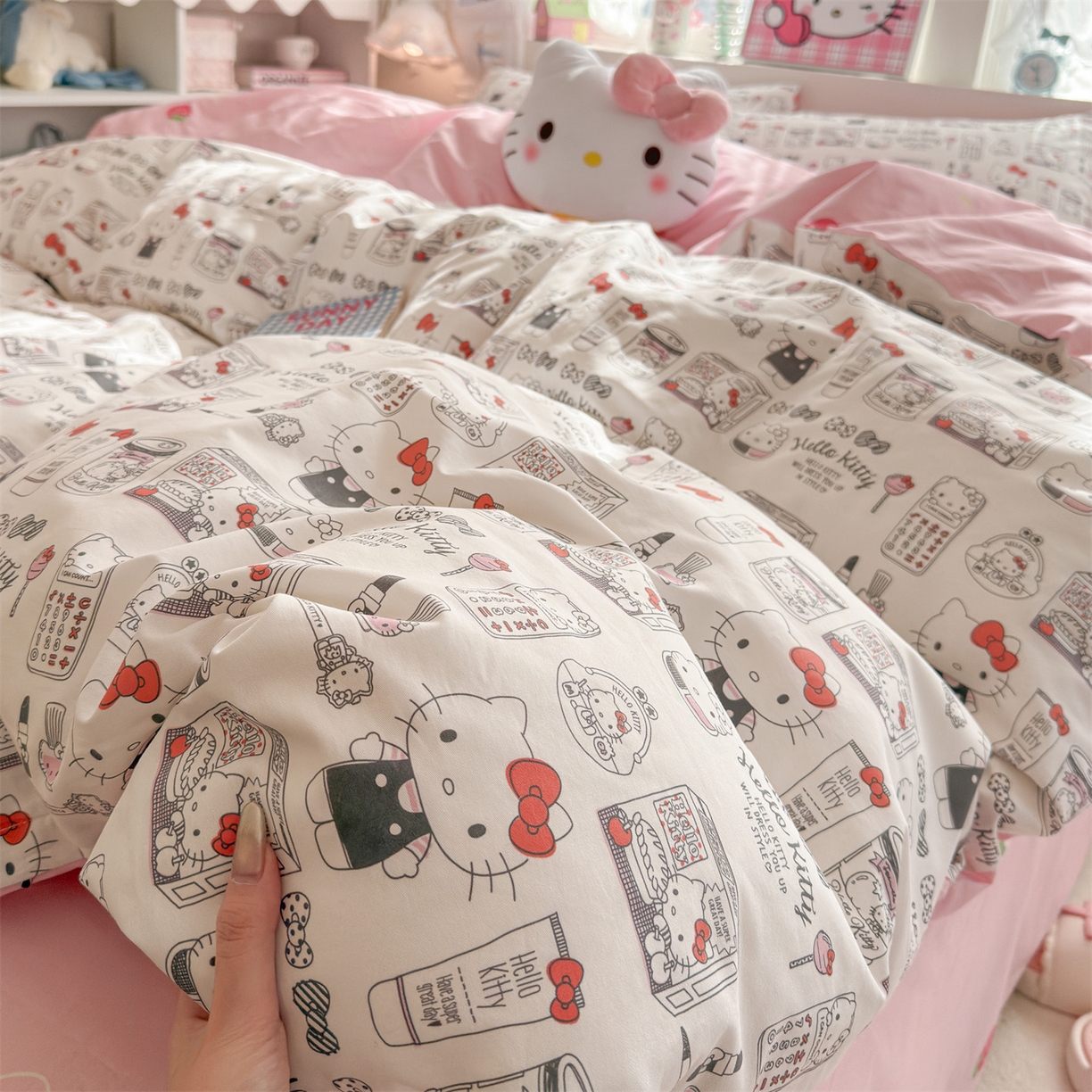 91家纺网 家纺一手货源 找家纺 名兮家居 2026新款全棉13372正版授权经典奥特曼四件套【含防伪标】 漫画kt