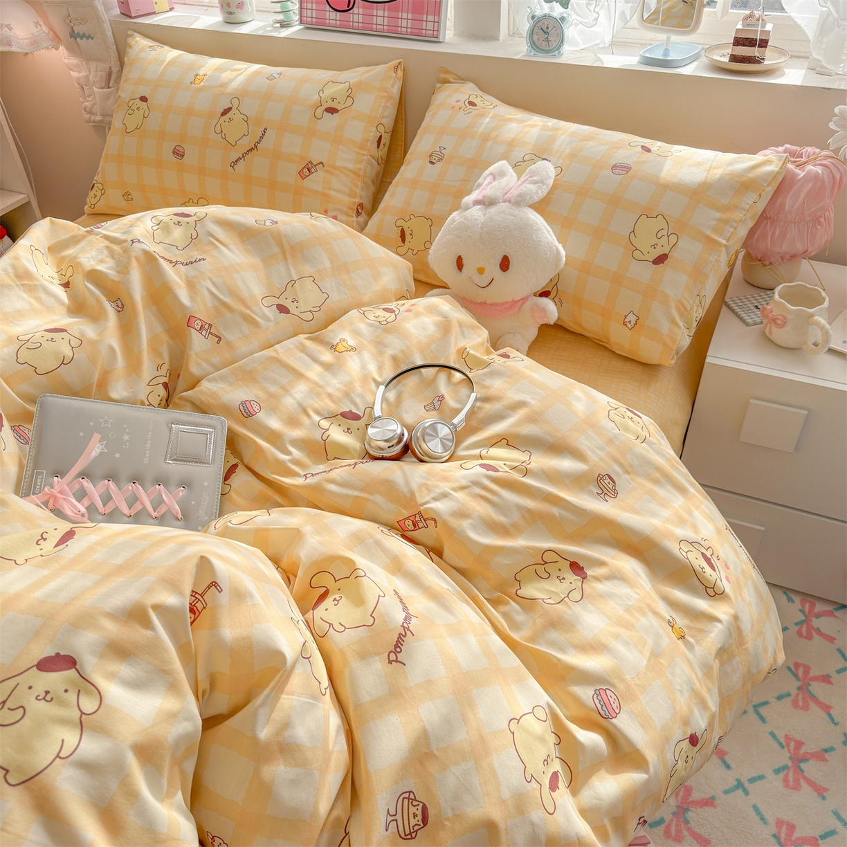 91家纺网 家纺一手货源 找家纺 名兮家居 2026新款全棉13372正版授权经典奥特曼四件套【含防伪标】 可可布丁狗