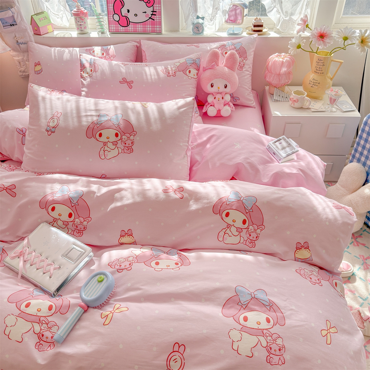 91家纺网 家纺一手货源 找家纺 名兮家居 2026新款全棉13372正版授权经典奥特曼四件套【含防伪标】 魔法美乐蒂