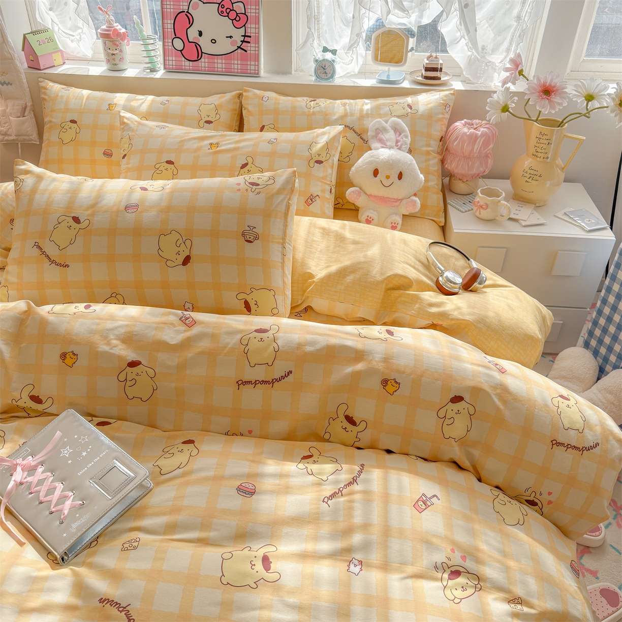 91家纺网 家纺一手货源 找家纺 名兮家居 2026新款全棉13372正版授权经典奥特曼四件套【含防伪标】 可可布丁狗