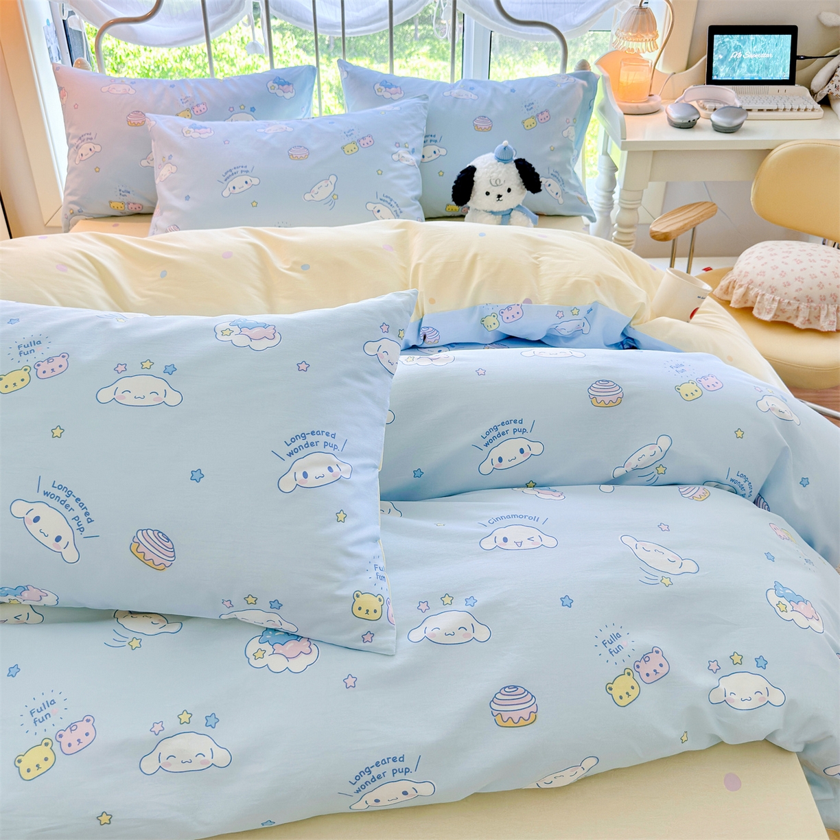 91家纺网 家纺一手货源 找家纺 名兮家居 2026新款全棉13372正版授权经典奥特曼四件套【含防伪标】 蛋糕玉桂狗