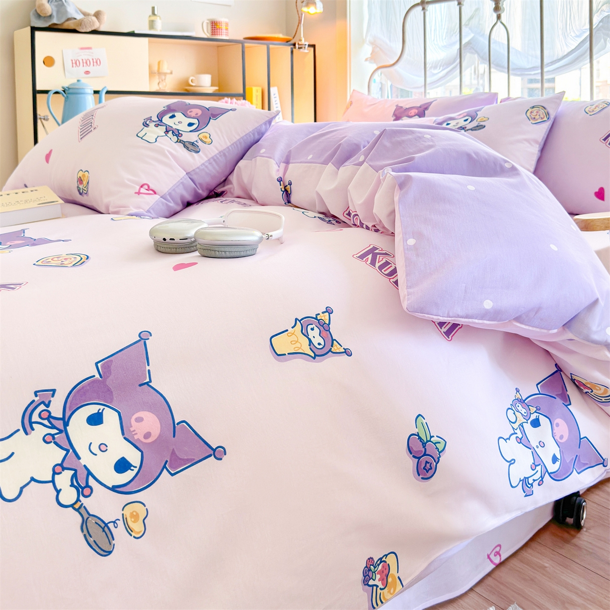 91家纺网 家纺一手货源 找家纺 名兮家居 2026新款全棉13372正版授权经典奥特曼四件套【含防伪标】 甜筒库洛米