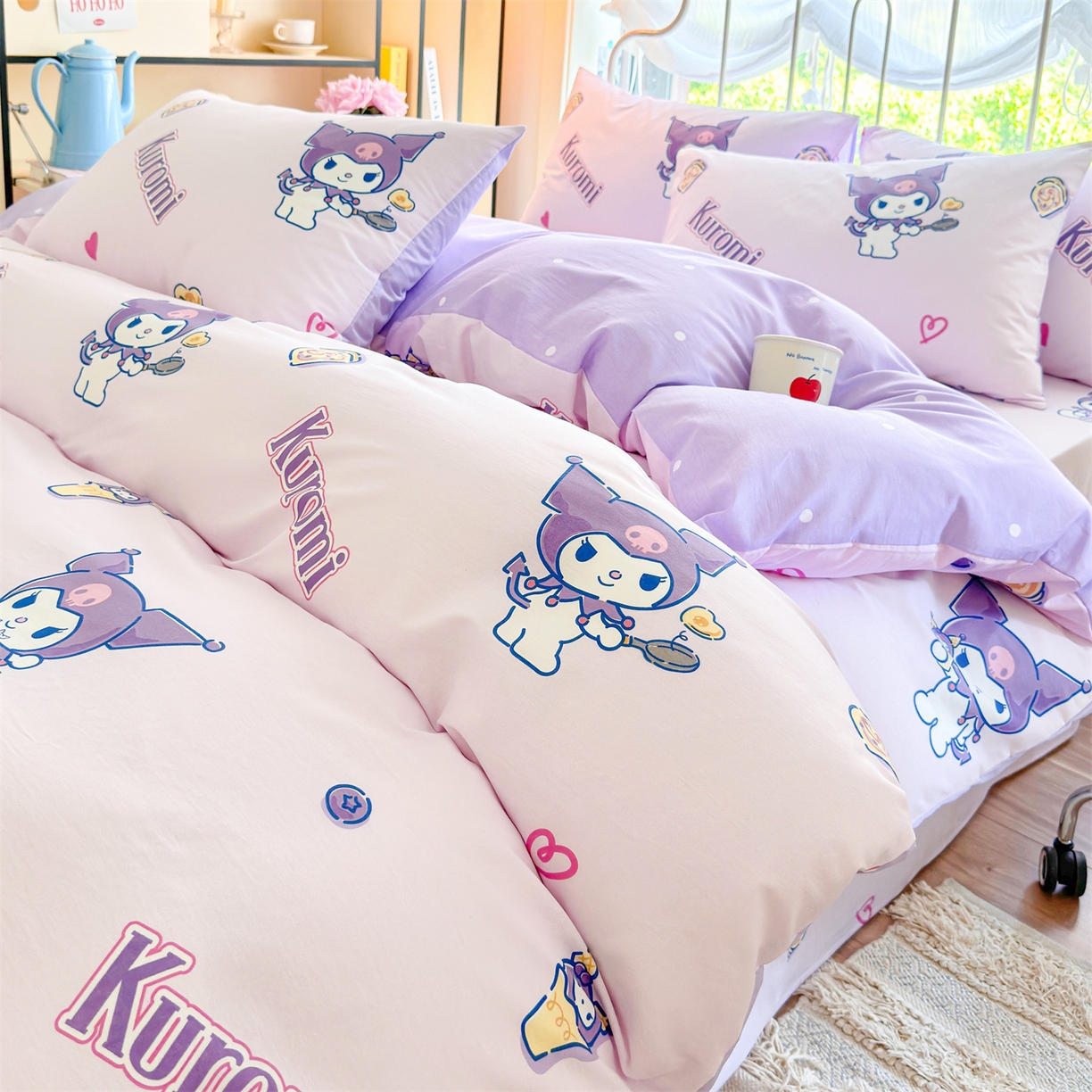 91家纺网 家纺一手货源 找家纺 名兮家居 2026新款全棉13372正版授权经典奥特曼四件套【含防伪标】 甜筒库洛米