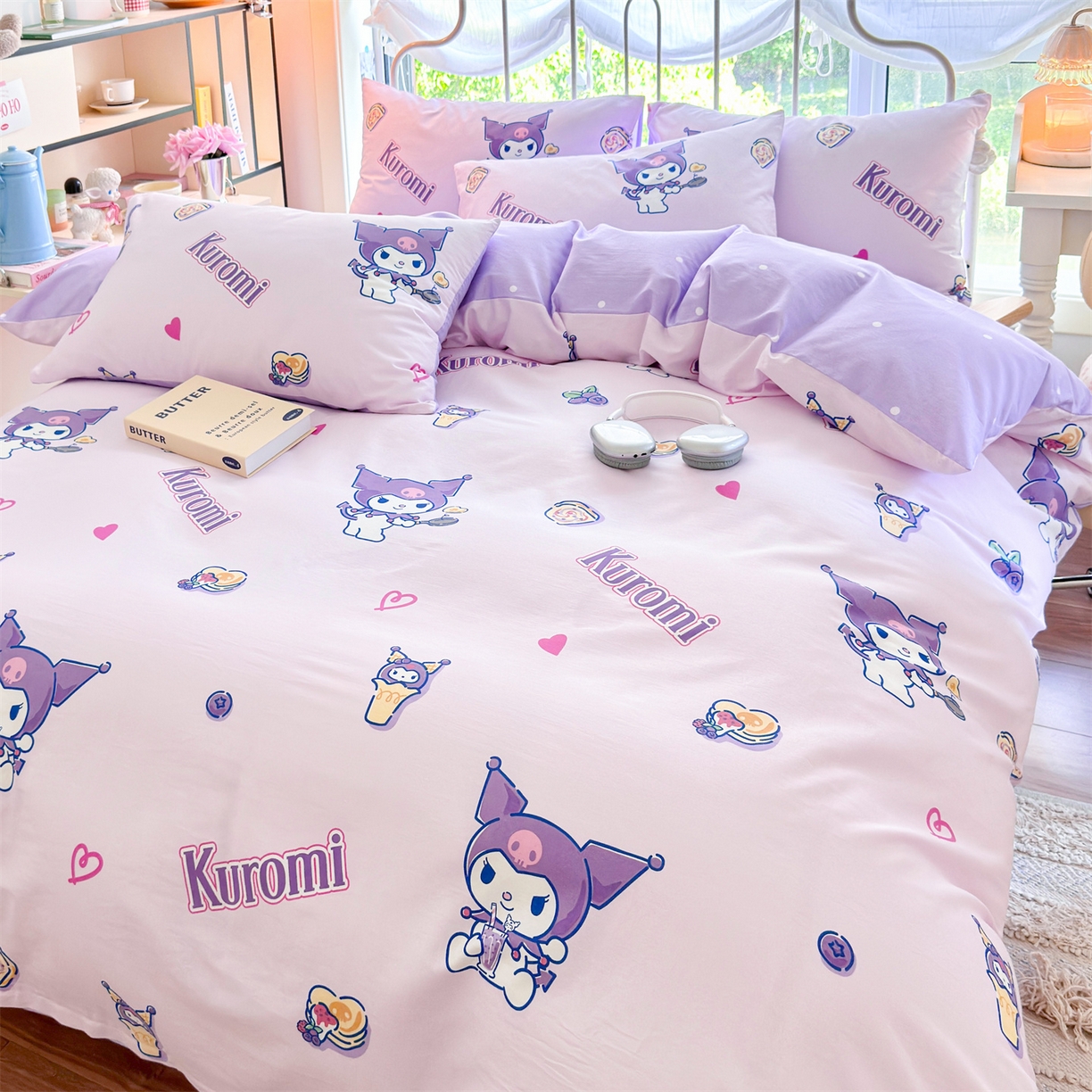 91家纺网 家纺一手货源 找家纺 名兮家居 2026新款全棉13372正版授权经典奥特曼四件套【含防伪标】 甜筒库洛米