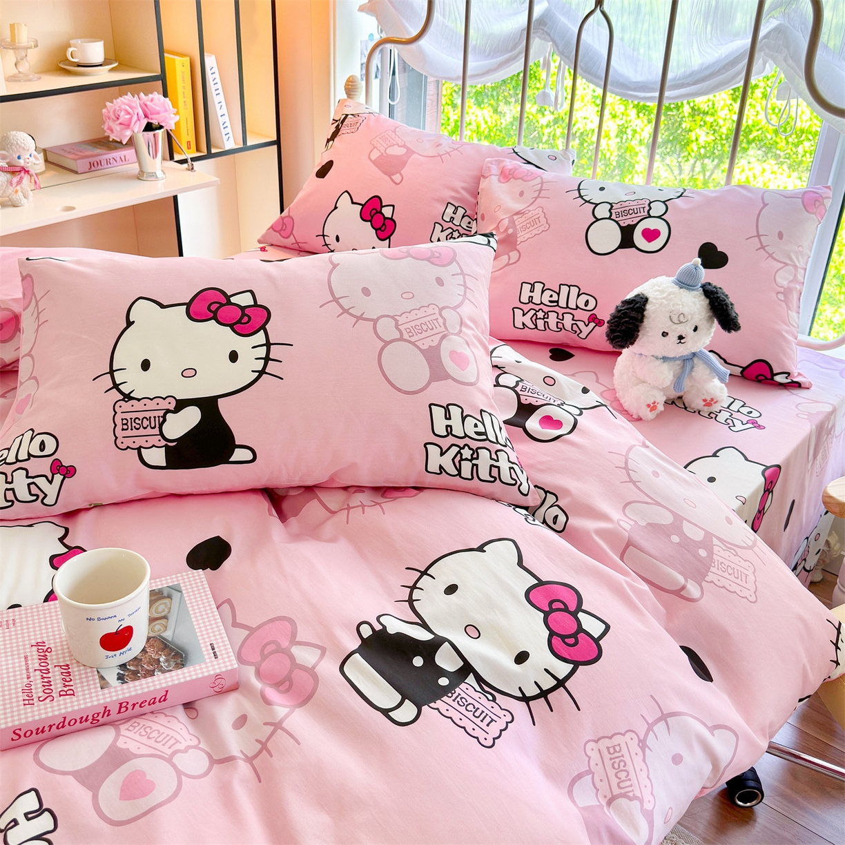 91家纺网 家纺一手货源 找家纺 名兮家居 2026新款全棉13372正版授权经典奥特曼四件套【含防伪标】 爱心kt