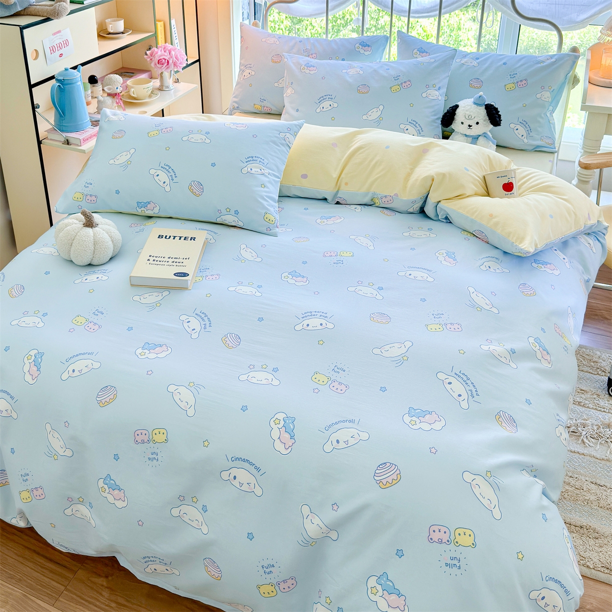 91家纺网 家纺一手货源 找家纺 名兮家居 2026新款全棉13372正版授权经典奥特曼四件套【含防伪标】 蛋糕玉桂狗