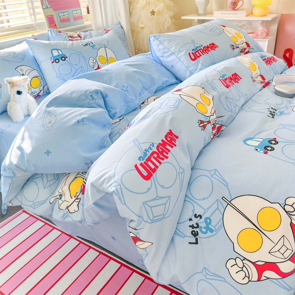 91家纺网 家纺一手货源 找家纺 名兮家居 2026新款全棉13372正版授权经典奥特曼四件套【含防伪标】 奥特兄弟