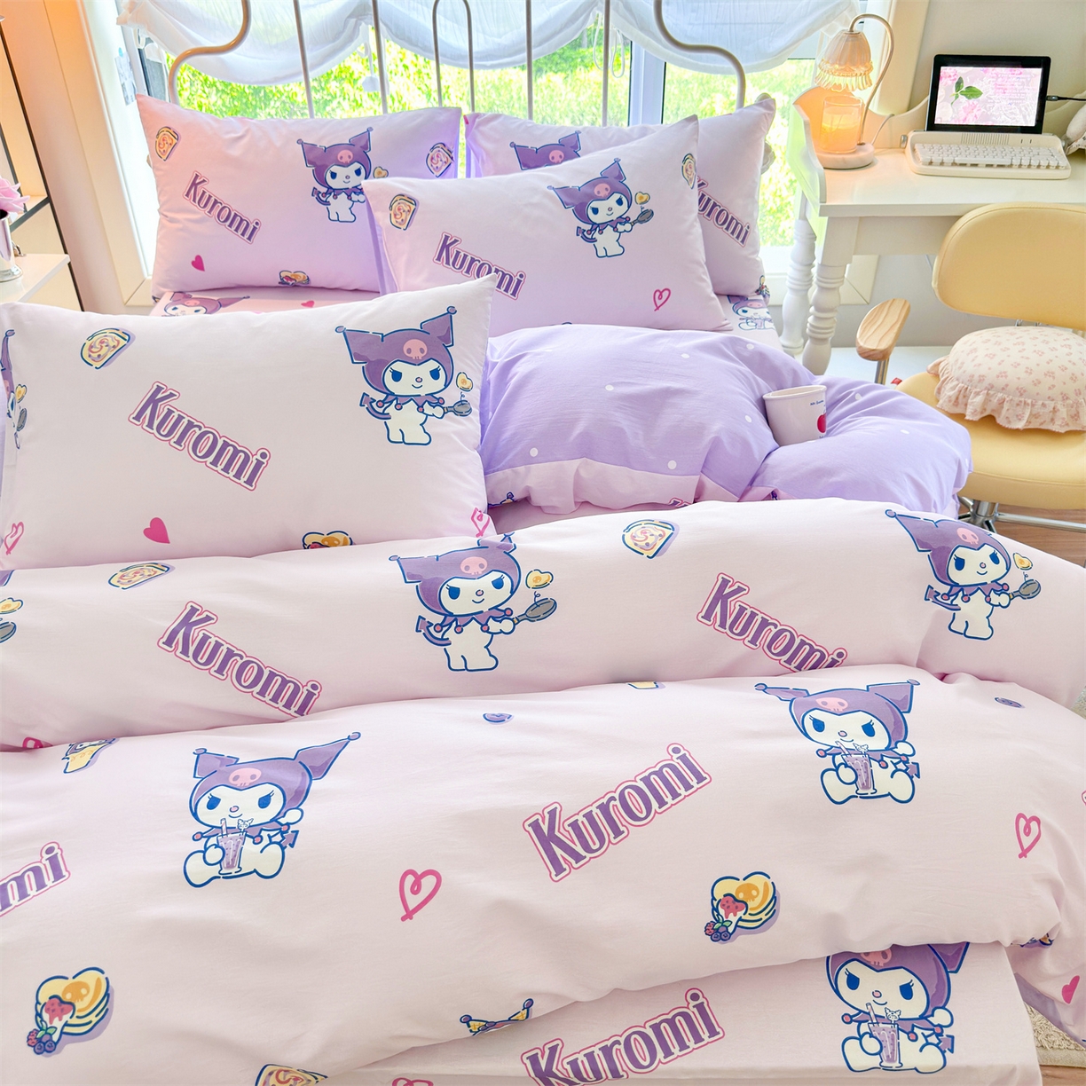 91家纺网 家纺一手货源 找家纺 名兮家居 2026新款全棉13372正版授权经典奥特曼四件套【含防伪标】 甜筒库洛米