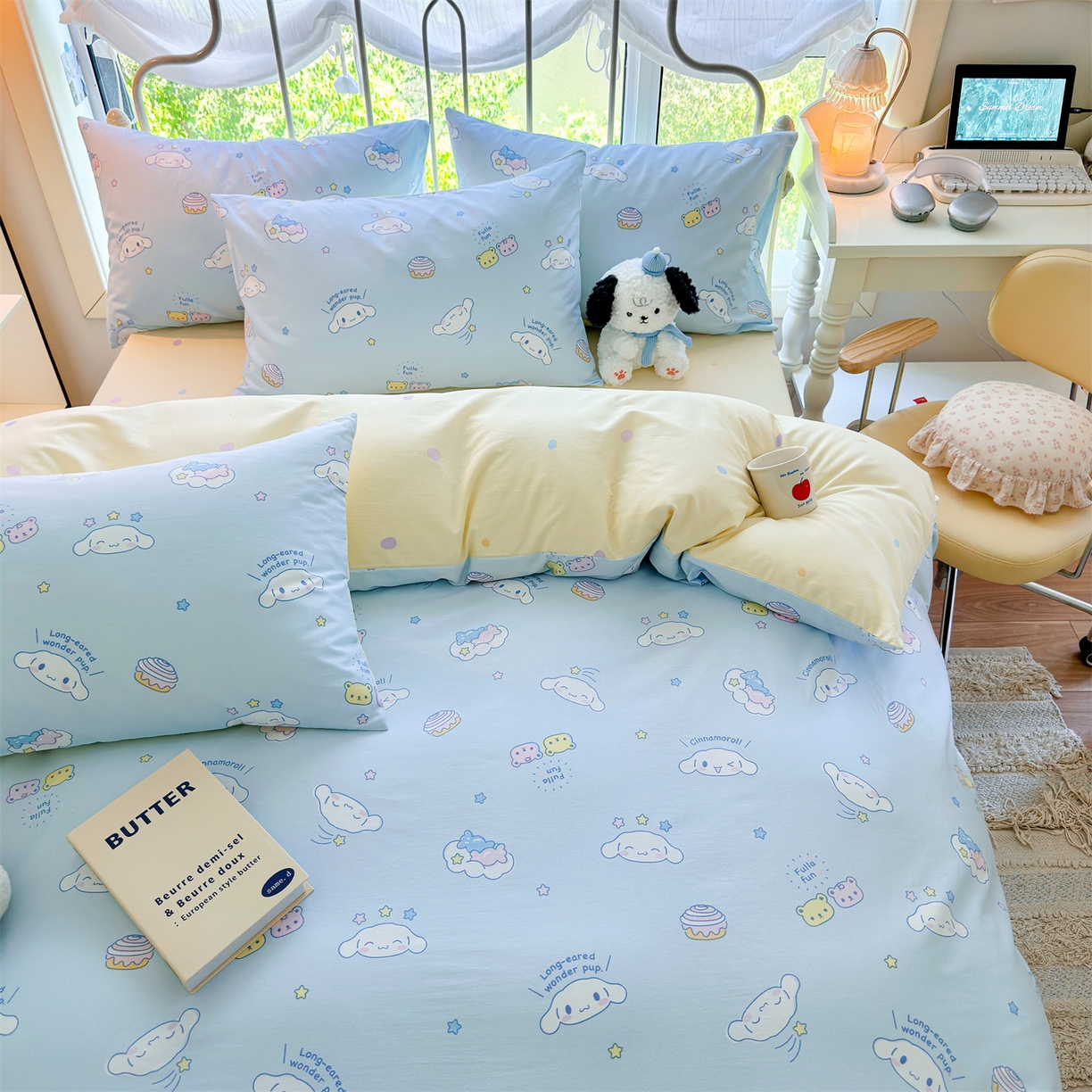 91家纺网 家纺一手货源 找家纺 名兮家居 2026新款全棉13372正版授权经典奥特曼四件套【含防伪标】 蛋糕玉桂狗