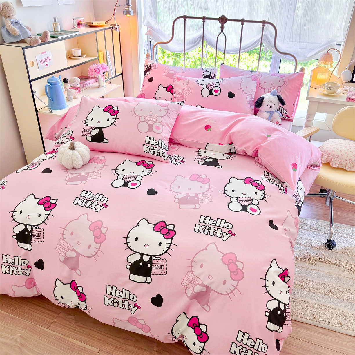 91家纺网 家纺一手货源 找家纺 名兮家居 2026新款全棉13372正版授权经典奥特曼四件套【含防伪标】 爱心kt