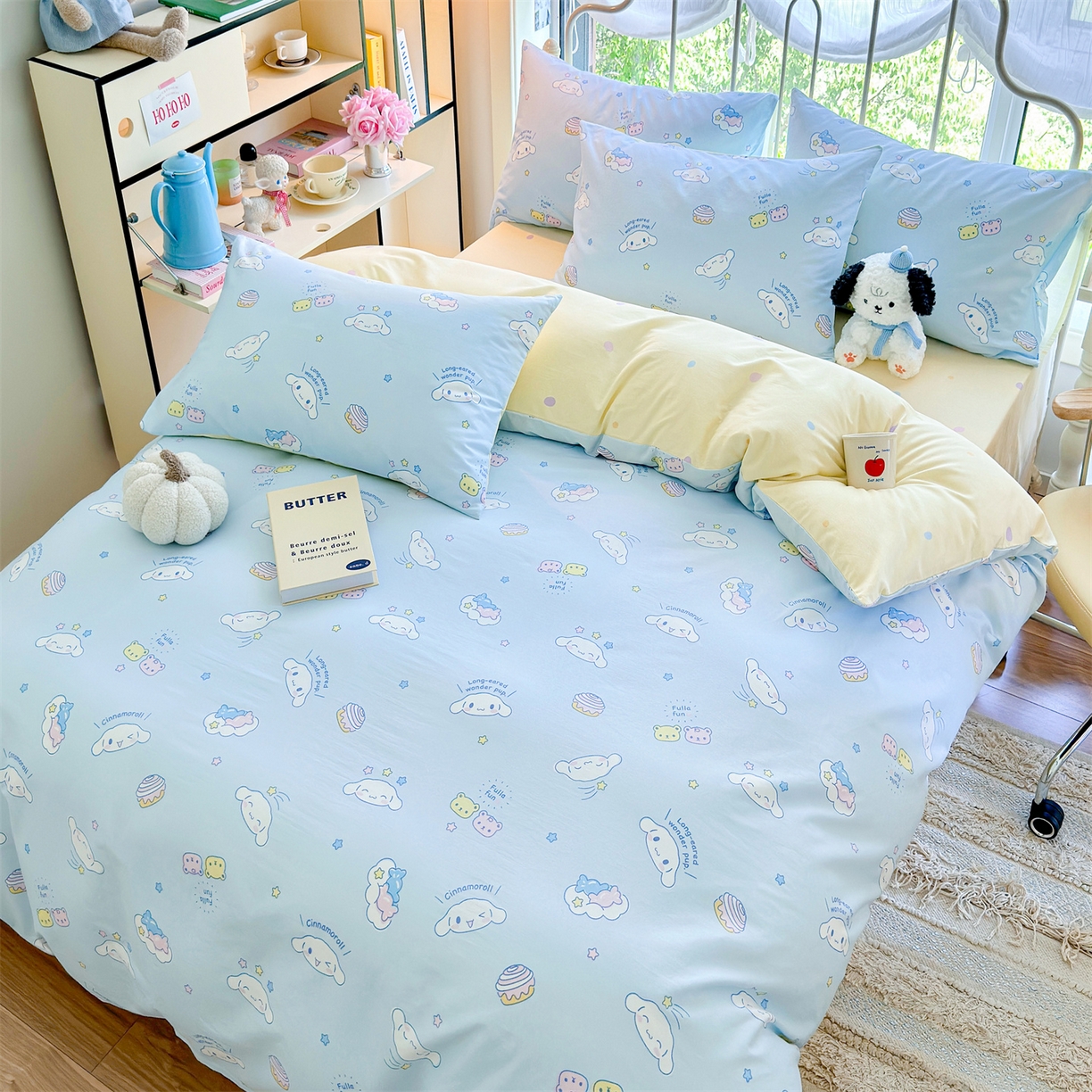 91家纺网 家纺一手货源 找家纺 名兮家居 2026新款全棉13372正版授权经典奥特曼四件套【含防伪标】 蛋糕玉桂狗