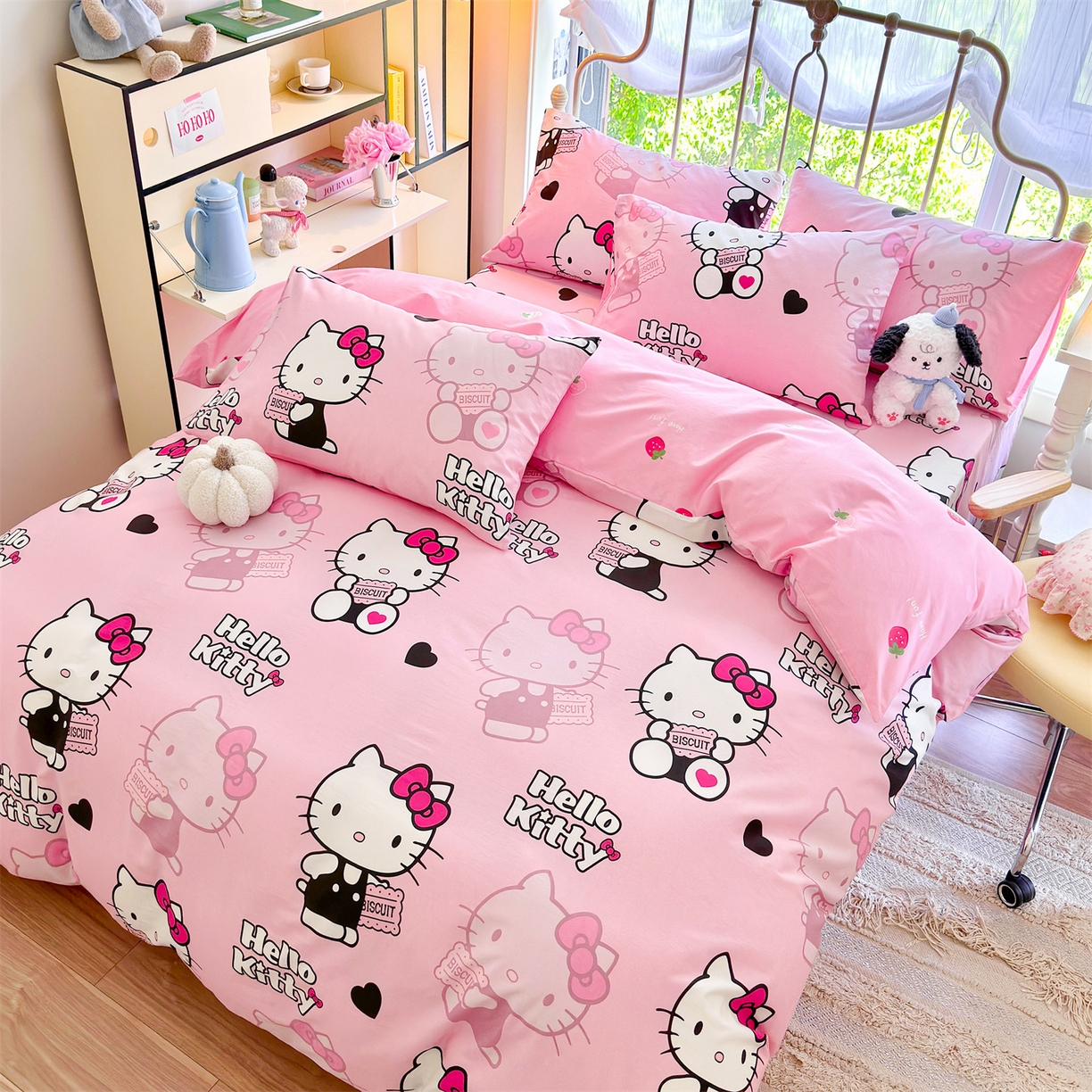 91家纺网 家纺一手货源 找家纺 名兮家居 2026新款全棉13372正版授权经典奥特曼四件套【含防伪标】 爱心kt