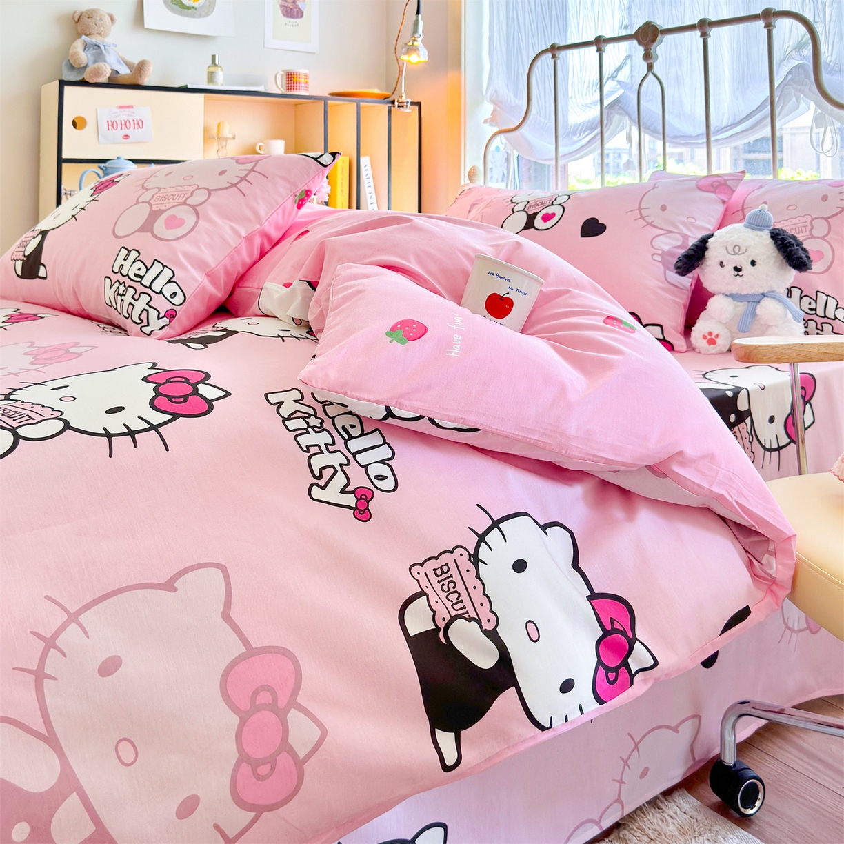 91家纺网 家纺一手货源 找家纺 名兮家居 2026新款全棉13372正版授权经典奥特曼四件套【含防伪标】 爱心kt