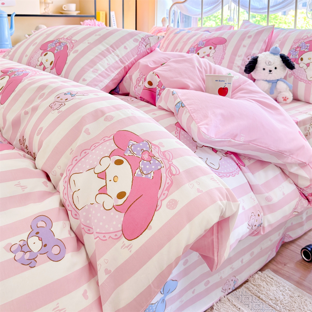 名兮家居 2026新款全棉13372正版授权经典奥特曼四件套【含防伪标】 竖条美乐蒂