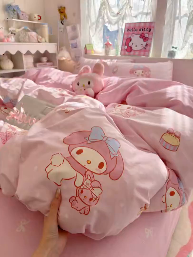 91家纺网 家纺一手货源 找家纺 名兮家居 2026新款全棉13372正版授权经典奥特曼四件套【含防伪标】 魔法美乐蒂