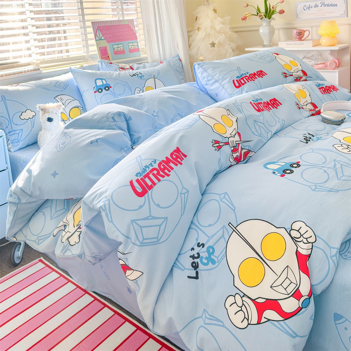 91家纺网 家纺一手货源 找家纺 名兮家居 2026新款全棉13372正版授权经典奥特曼四件套【含防伪标】 奥特兄弟