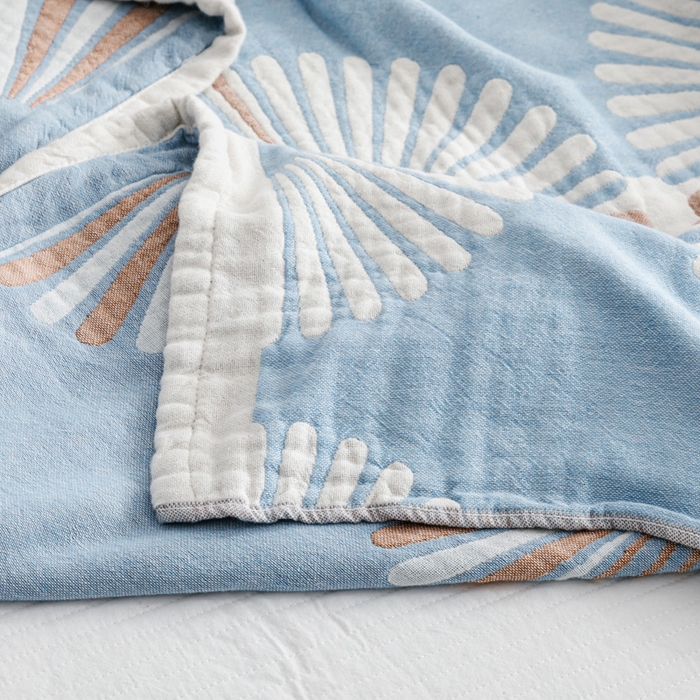 91家纺网 家纺一手货源 找家纺 朴尔家纺-毛巾被 2026新款波西米亚风全棉四层纱布毛巾被-朴尔经典款常年备货 布尔乔亚-兰