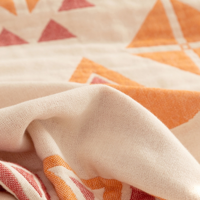 91家纺网 家纺一手货源 找家纺 朴尔家纺-毛巾被 2026新款波西米亚风全棉四层纱布毛巾被-朴尔经典款常年备货 克莱德-粉