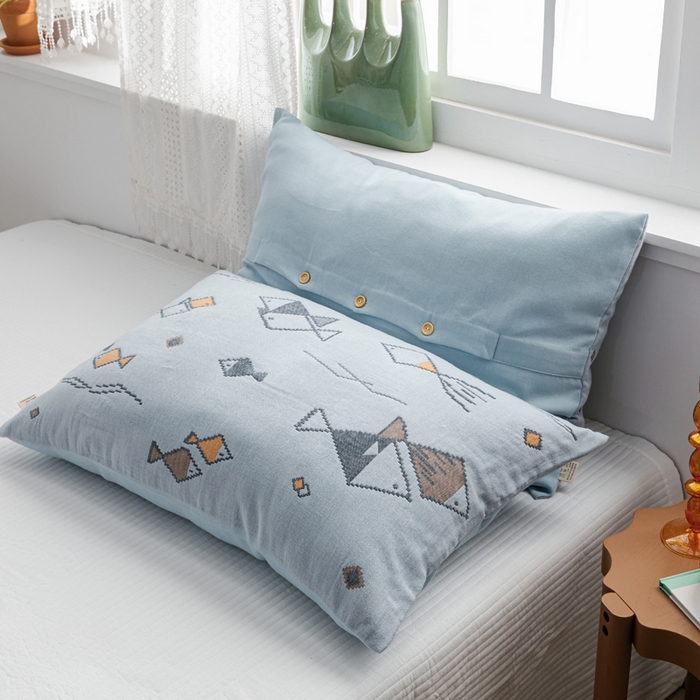 91家纺网 家纺一手货源 找家纺 朴尔家纺-毛巾被 2026新款波西米亚风全棉四层纱布毛巾被-朴尔经典款常年备货 鱼图腾-兰