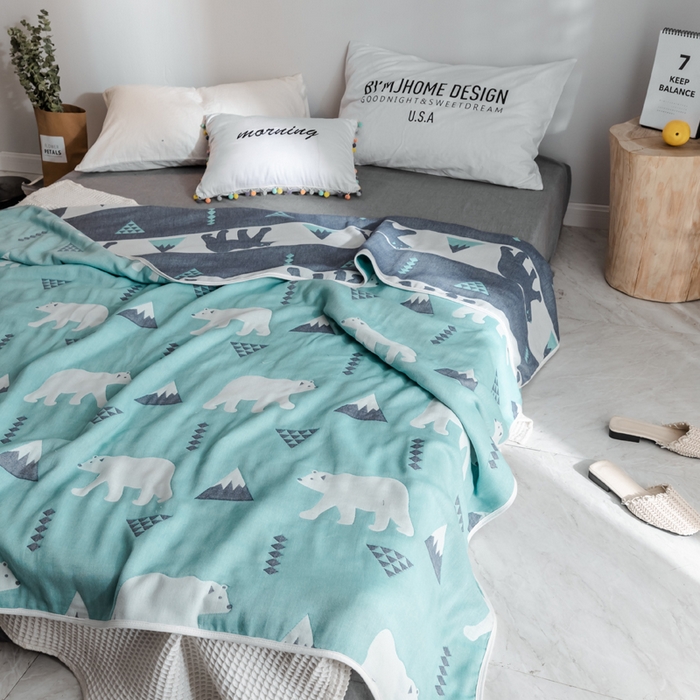 91家纺网 家纺一手货源 找家纺 （总）朴尔家纺-毛巾被 2026新款经典六层纱布全棉毛巾被系列-朴尔经典款常年备货