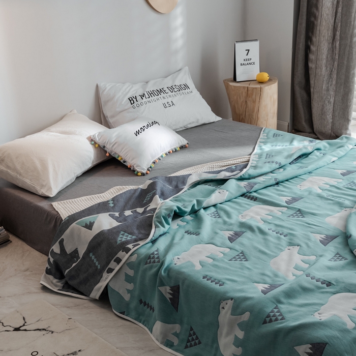 91家纺网 家纺一手货源 找家纺 （总）朴尔家纺-毛巾被 2026新款经典六层纱布全棉毛巾被系列-朴尔经典款常年备货