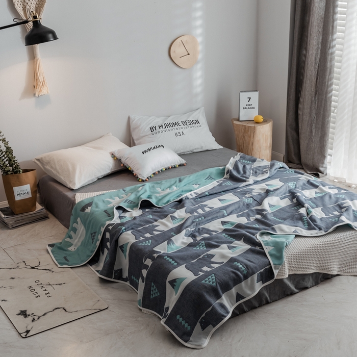 91家纺网 家纺一手货源 找家纺 （总）朴尔家纺-毛巾被 2026新款经典六层纱布全棉毛巾被系列-朴尔经典款常年备货