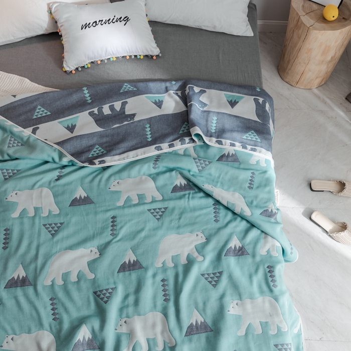 91家纺网 家纺一手货源 找家纺 （总）朴尔家纺-毛巾被 2026新款经典六层纱布全棉毛巾被系列-朴尔经典款常年备货