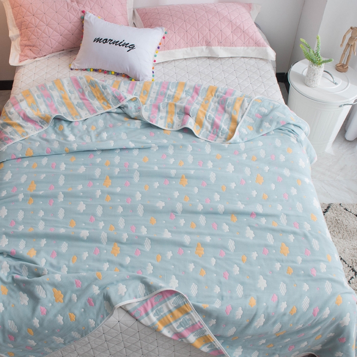 91家纺网 家纺一手货源 找家纺 （总）朴尔家纺-毛巾被 2026新款经典六层纱布全棉毛巾被系列-朴尔经典款常年备货