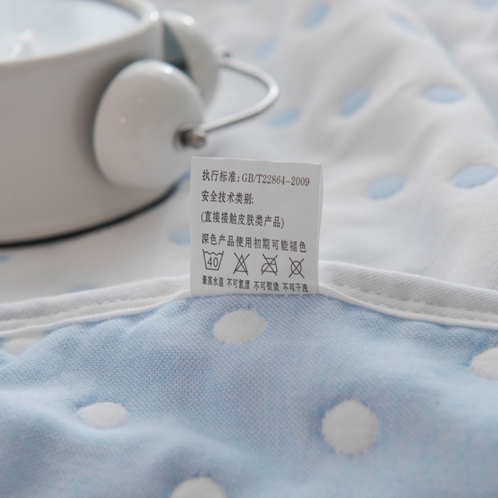 91家纺网 家纺一手货源 找家纺 朴尔家纺-毛巾被 2026新款经典六层纱布全棉毛巾被系列-朴尔经典款常年备货 小波点-兰