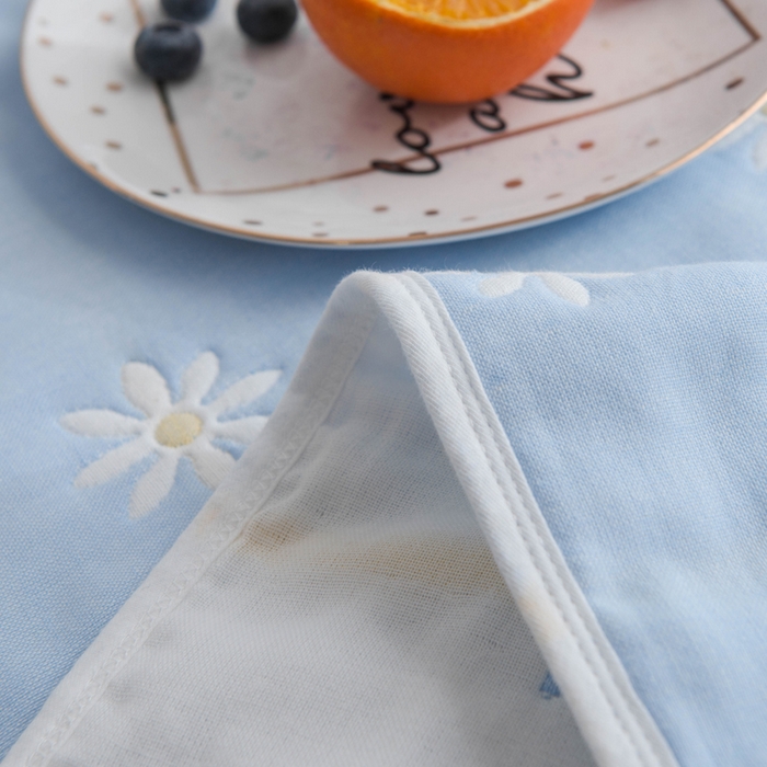 91家纺网 家纺一手货源 找家纺 朴尔家纺-毛巾被 2026新款经典六层纱布全棉毛巾被系列-朴尔经典款常年备货 小雏菊-兰