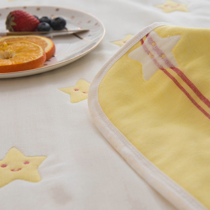 91家纺网 家纺一手货源 找家纺 朴尔家纺-毛巾被 2026新款经典六层纱布全棉毛巾被系列-朴尔经典款常年备货 星愿