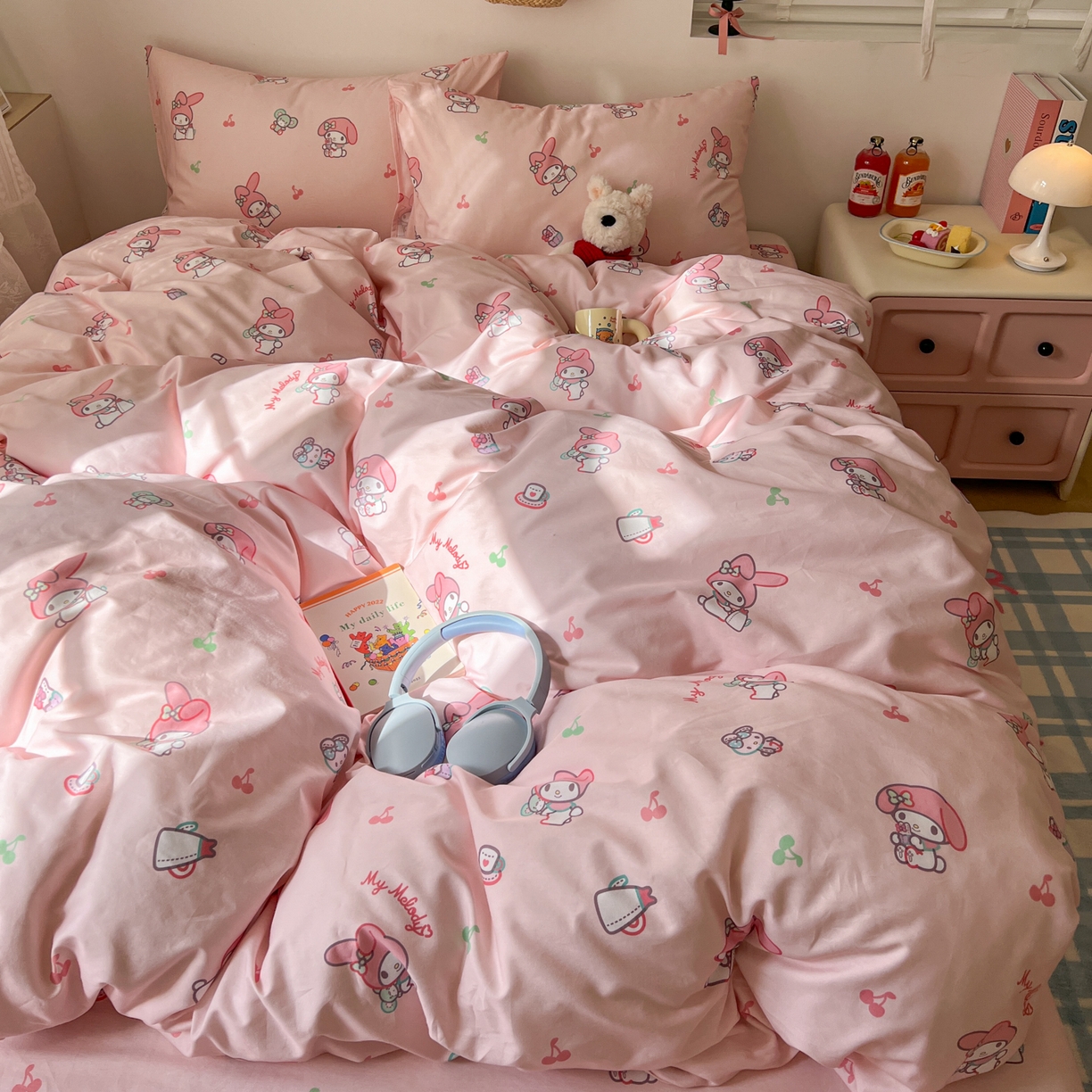 91家纺网 家纺一手货源 找家纺 （总）耀悦家纺 2026新款纯棉四件套正版授权三丽鸥卡通第一弹