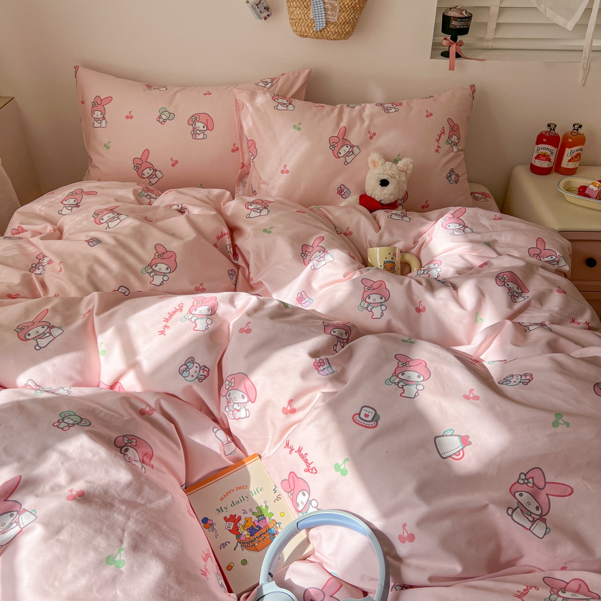 91家纺网 家纺一手货源 找家纺 （总）耀悦家纺 2026新款纯棉四件套正版授权三丽鸥卡通第一弹