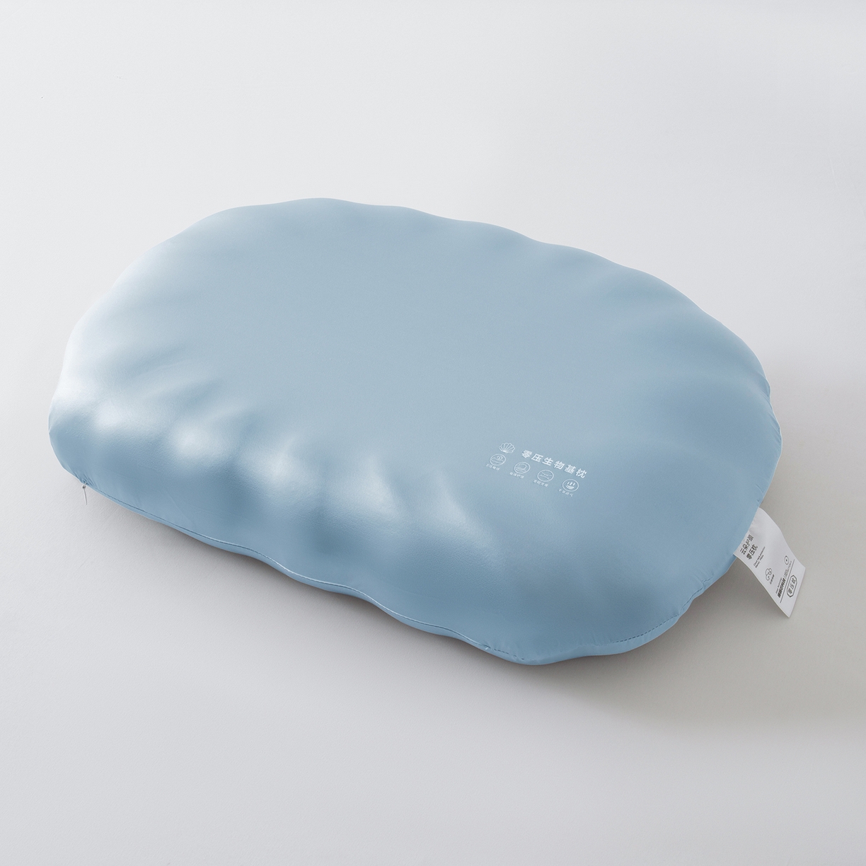 91家纺网 家纺一手货源 找家纺 佑金甜 2026新款云朵护颈零压枕枕头枕芯  云朵护颈枕-蓝色