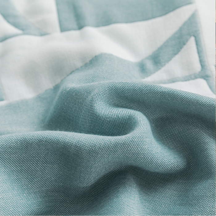 91家纺网 家纺一手货源 找家纺 朴尔家纺-毛巾被 2026新款抽象风格六层纱布毛巾被系列-朴尔经典款常年备货 魔幻世界-绿