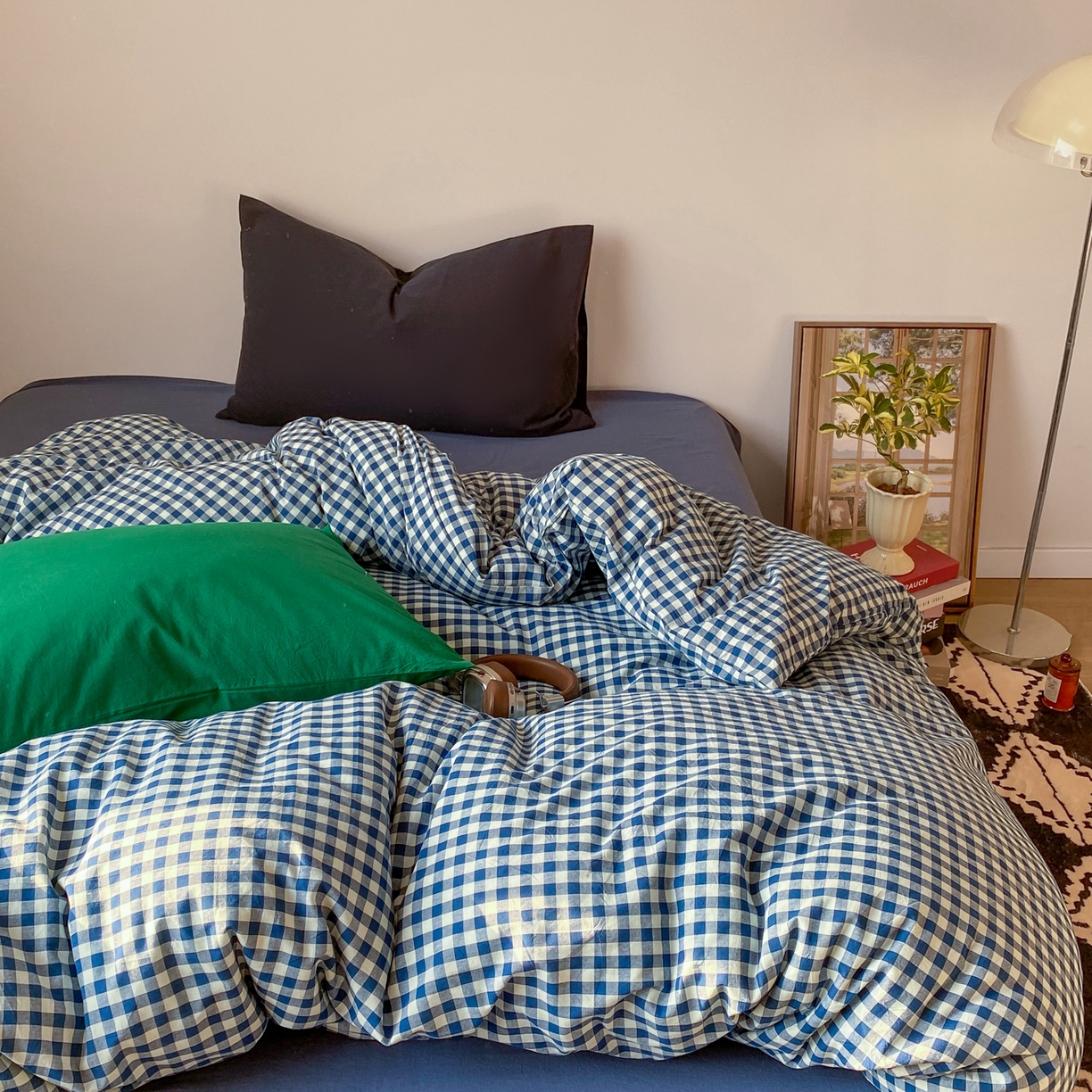 91家纺网 家纺一手货源 找家纺 对白 2026新款全棉纯棉色织水洗棉单被套被套单件-冰川孤岛系列 冰川小岛