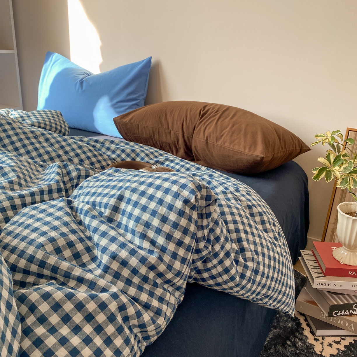 91家纺网 家纺一手货源 找家纺 对白 2026新款全棉纯棉色织水洗棉单被套被套单件-冰川孤岛系列 海上孤岛