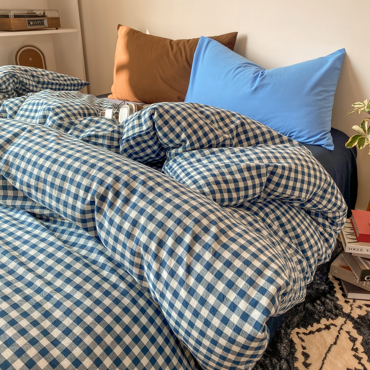 91家纺网 家纺一手货源 找家纺 对白 2026新款全棉纯棉色织水洗棉单被套被套单件-冰川孤岛系列 海上孤岛